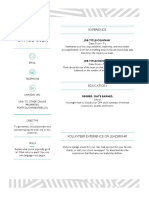 Resume Template for Office User