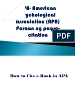 APA American Psychological Association APA 2