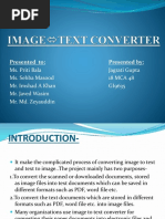 IMAGE To TEXT CONVERTER