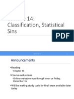 14: Classification, Statistical Sins