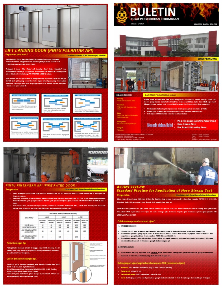 Pintu Pelantar Tahan Api: Standar & Uji Kinerja | PDF