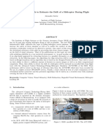 Edge-Based Approach To Estimate The Drift of A Helicopter During Flight