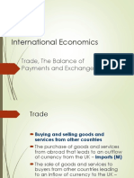 International Economics: Trade, The Balance of Payments and Exchange Rates
