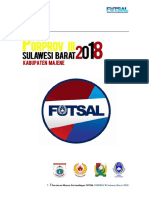 Peraturan Khusus Futsal Porprov III Sulbar Tahun 2018