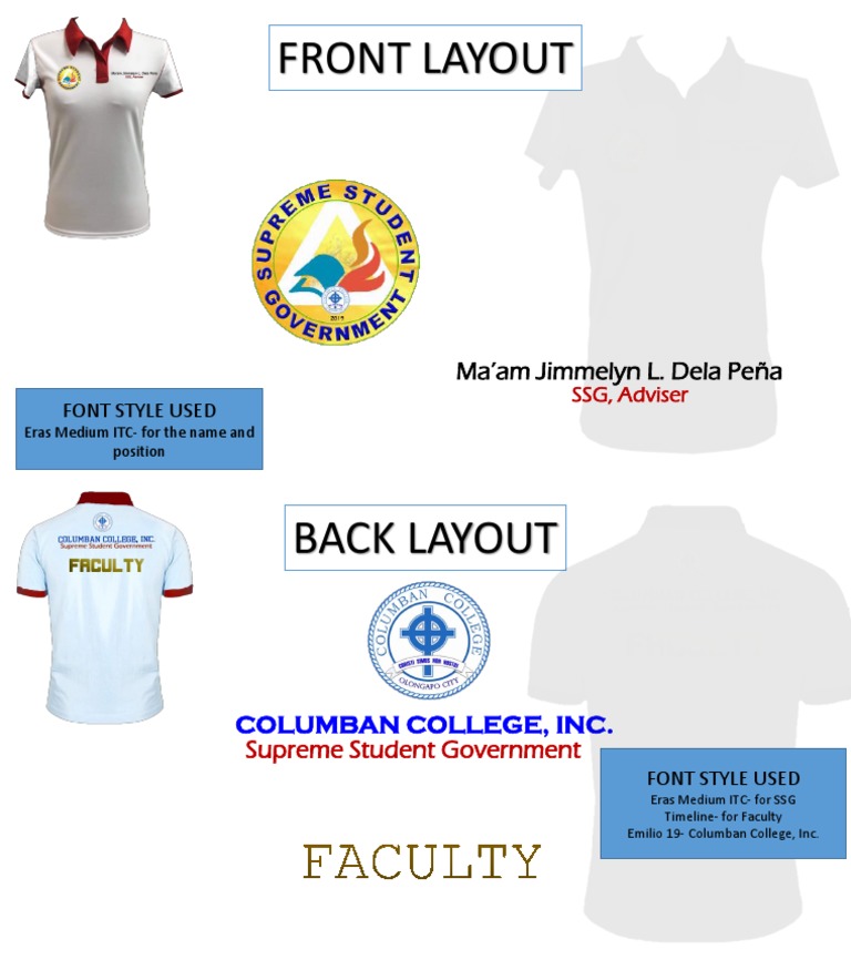 Columban College SSG Layout Design | PDF