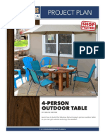 4 Person Outdoor Table