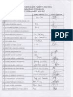 Daftar Hadir Penetapan