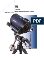 Instruction Manual: Lx850™ German Equatorial Mount Telescope System With Starlock™