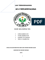 Makalah HUKUM KE-2 THERMODINAMIKA