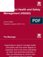 Successfully Manage Health and Safety with HSG65