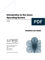 Introduction To The Junos Operating System: Detailed Lab Guide