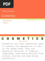 Cosmetics: Presented By: Group 4