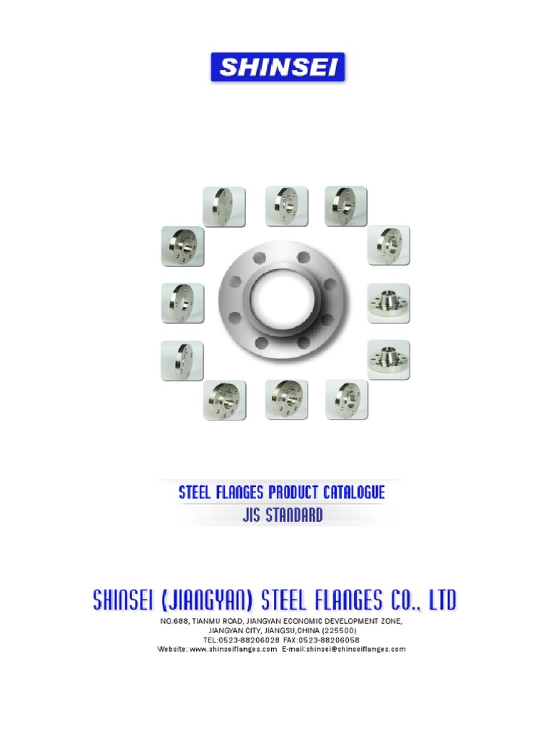Shinsei Flange JIS Standards Overview | PDF | Pipe (Fluid Conveyance ...