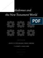 John T Fitzgerald Dirk Obbink Glenn Stanfield Holland Eds Philodemus and The New Testament World Supplements To Novum Testament PDF