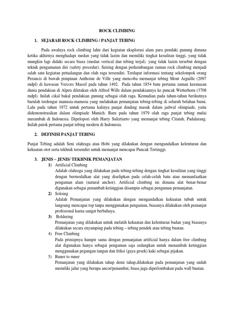 Rock Climbing PDF