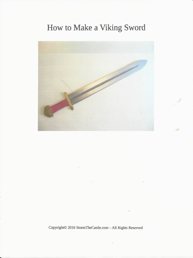 Viking Sword and Helmet Template PDF | PDF