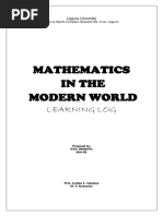 Mathematics in The Modern World: Learning Log