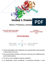 Unidad 2 Tema 2 Proteínas