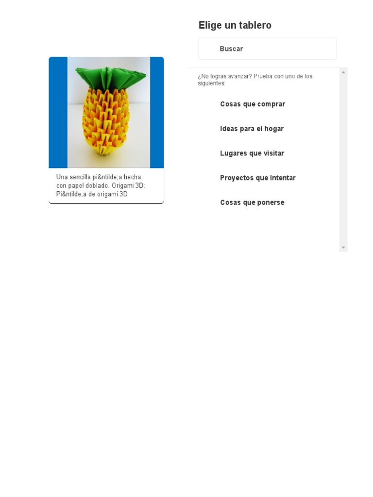 Piña en Origami | PDF