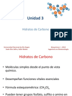 Unidad 3 - Hidratos de Carbono