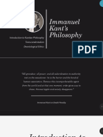 Immanuel Kant's Philosophy