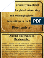 Biochemistry Conference - Biochemistry Meetings - Biotechnology Meetings