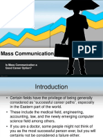 Is Mass Communication A Good Career Option ?