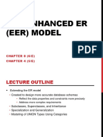 The Enhanced Er (Eer) Model: CHAPTER 8 (6/E) CHAPTER 4 (5/E)