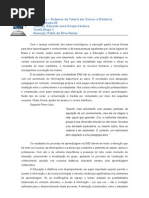 Interatividade, tutoria e o ambiente de aprendizagem