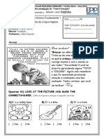 1a Avaliação de Língua Inglesa da 2a série do Ensino Fundamental 1