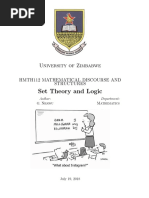 Set Theory and Logic: University of Zimbabwe