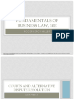 Fundamentals of Business Law, 10E: Roger Leroy Miller