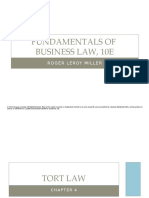 Fundamentals of Business Law, 10E: Roger Leroy Miller
