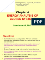 Energy Analysis of Closed Systems: Salmiaton Ali, PHD