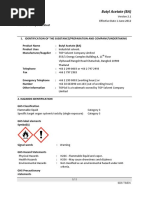 Butyl Acetate (BA) : Sds Ts/En