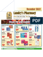 Landry's Pharmacy - November 2010 On Sale Flyer