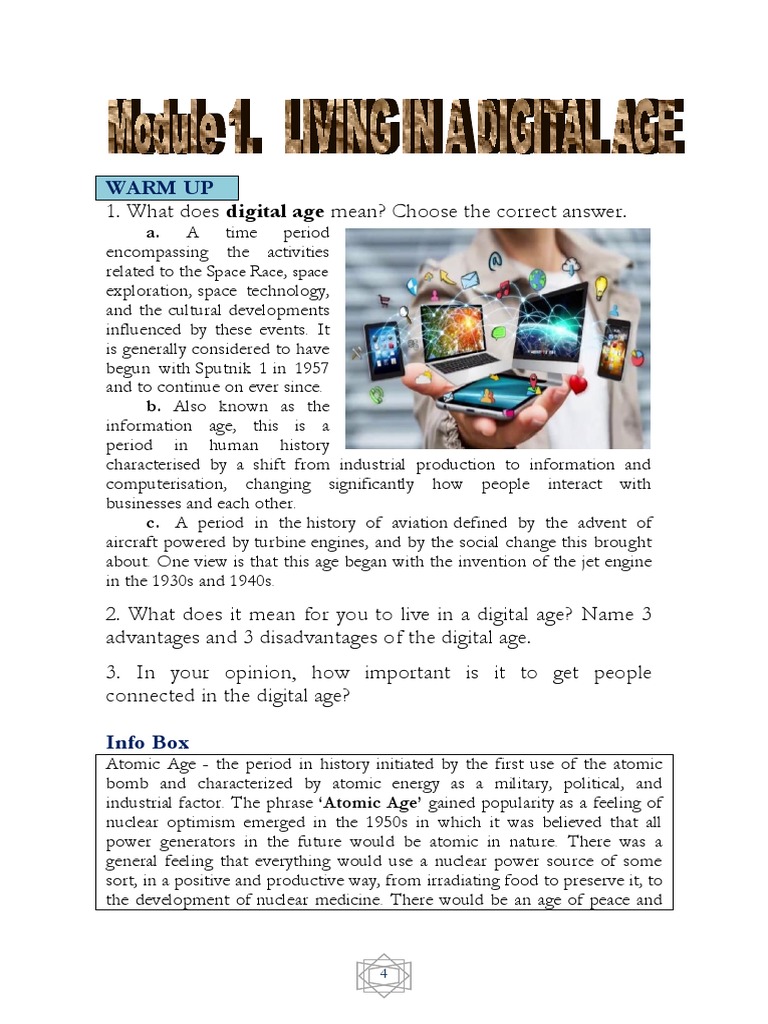 Understanding the Digital Age | PDF | World Wide Web | Internet & Web