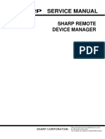 Service Manual: Sharp Remote Device Manager