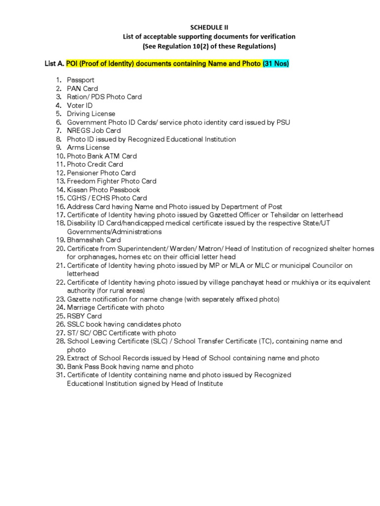 UIDAI Document Verification Guidelines | PDF | Identity Document | Document