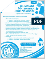 Soal Penyisihan 2017 SMA (OMVN)