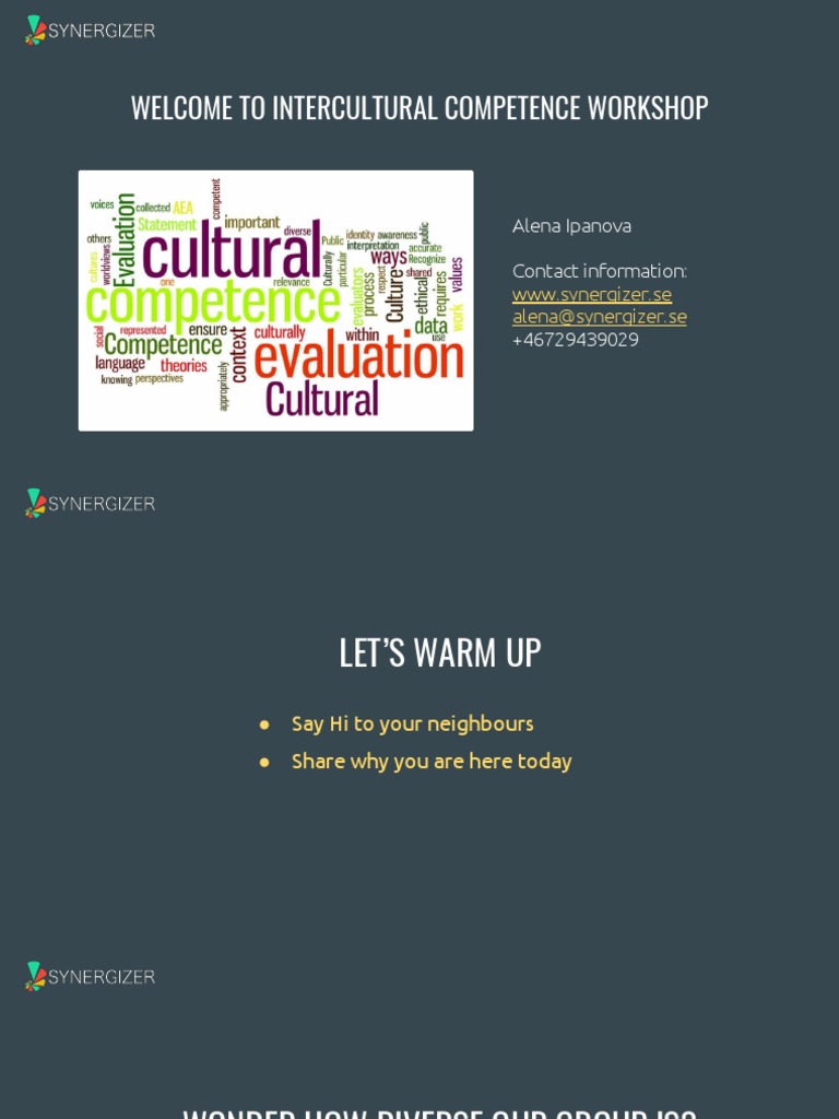 Intercultural Competence Workshop Guide | PDF | Cross Cultural ...