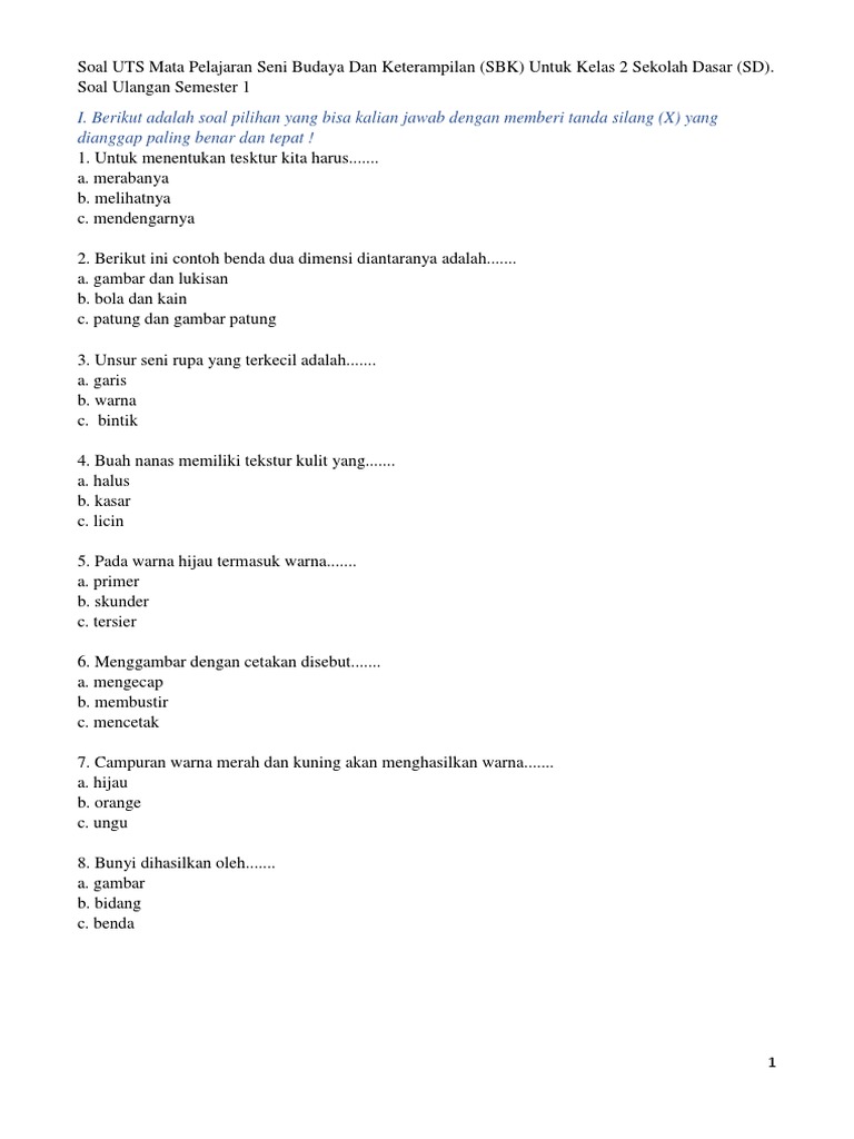 Sbk Kls 2 Sem 1 Pdf