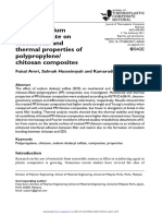 Effect of Sodium Dodecyl Sulfate On Mechanical and Thermal Properties of Polypropylene/ Chitosan Composites