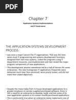 Application Systems Implementations and IT Governance