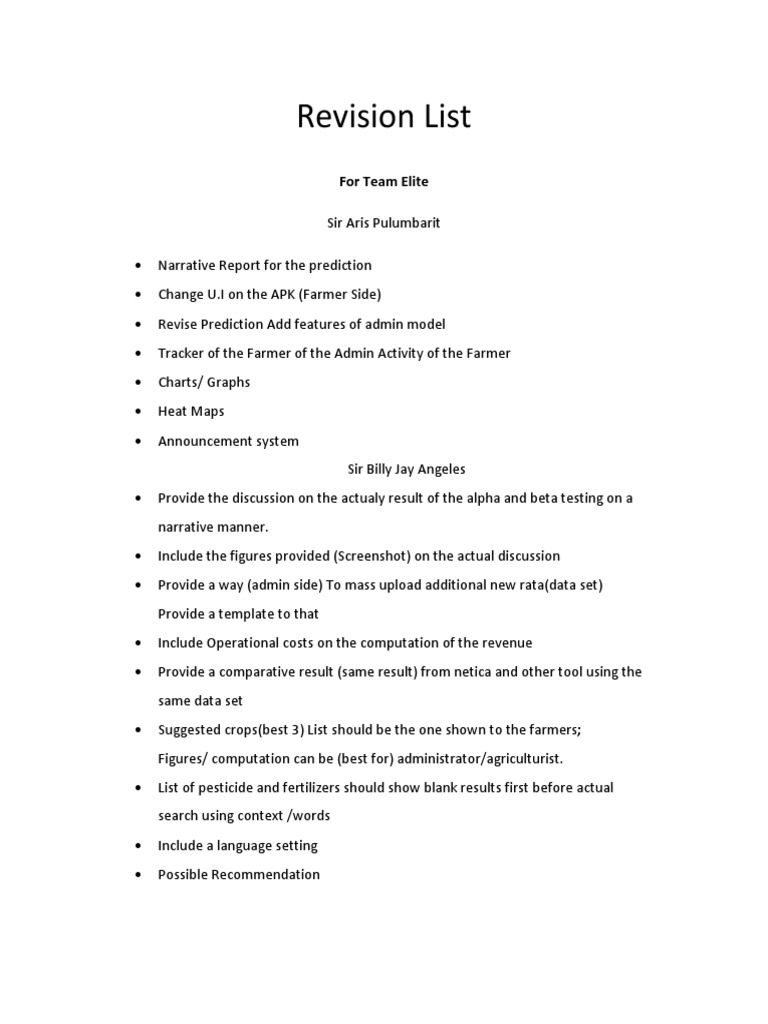 Revision List: For Team Elite | PDF | Areas Of Computer Science ...