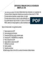 Requisitos para La Presentación Del Formulario de Nivel de Categorización Ambiental PDF