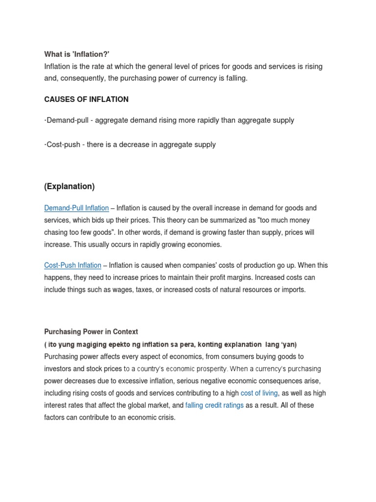 What Is Inflation Pdf