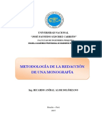 Como Elbarorar Redaccion de Una Monografia