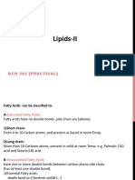 Lipids-II: BCH 302 (Practical)