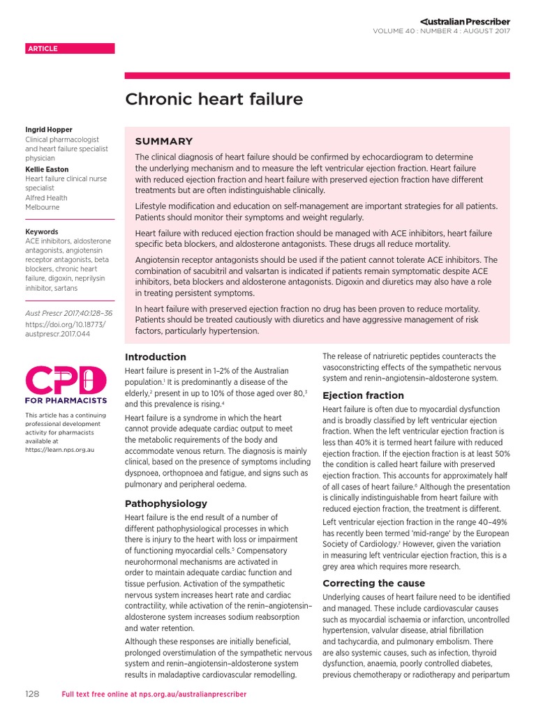 Understanding Chronic Heart Failure: Diagnosis, Treatment Strategies ...